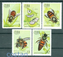 1971 Apiculture,Honey Bees,Queen Bee,worker Bee,larvae,drone,cuba,1702,MNH - Abejas