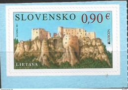 2017 Slowakei Mi. 817 **MNH Europa: Burgen Und Schlösser. Burg Lietava - Ungebraucht