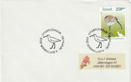IJsland 2003, Letter Sent To Netherland, Birds - Neufs