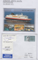 Norway Hurtigruten MS Richard With Cover + Postcard   (HI197) - Navires & Brise-glace