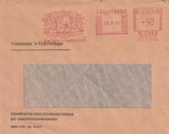 Nederland 1975, Letter Municipality Of The Hague, Stork, Bird - Máquinas Franqueo (EMA)