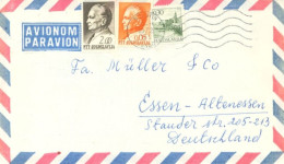 YUGOSLAVIA  - 1972, STAMPS COVER TO GERMANY. - Lettres & Documents