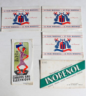 LOT 5 BUVARD PUBLICITAIRE: PHARMA INORENOL 1938, LE PLAN MARSHALL 1947, SOCIETE SODEL 1962, PUBLICITÉ FRANÇAISE (1702.2) - Drogerie & Apotheke