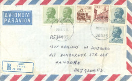 YUGOSLAVIA  - 1974, REGISTERED STAMPS COVER TO GERMANY. - Covers & Documents