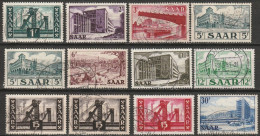 Saarland 1952 MiNr.319 - 329,332 O Gestempelt Ansichten Aus Dem Saarland  Ansehen ( EK215/2) - Oblitérés