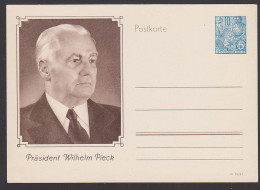 Wilhelm Pieck Präsident Der DDR Mit 10 Pf. 5-Jahrplan Eindruck Ungebraucht, Bildpostkarte - Postales - Nuevos