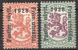 Finlandia 0134/135 * Charnela. 1928 - Unused Stamps