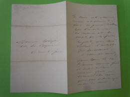 Autographe Eugène PELLETAN (1813-1884) JOURNALISTE - ECRIVAIN - POLITIQUE - Schriftsteller