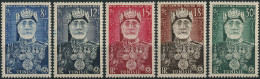 Tunisie 1954. Mi.#424/28 MNH/Luxe. Royals. Lamine Bey (1881-1962), King Of Tunisia As Mohammed VIII. Definitive. (Ts48) - Neufs