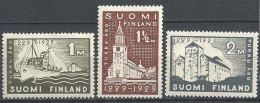 Finlandia 0136/138 * Charnela. 1929 - Nuovi