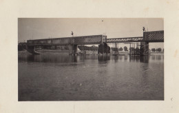 1932 Carte Photo Lettonie Travaux Du Pont Sur Le Fleuve Daugava à Daugavpils équipe De Niçaise Delcuve La Louvière - Lettonie