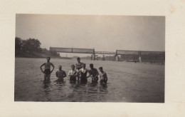 1932 Carte Photo Lettonie Travaux Du Pont Sur Le Fleuve Daugava à Daugavpils équipe De Niçaise Delcuve La Louvière - Lettonie