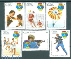 1977 Military Sports,Volleyball,parachuting,target Shooting,cuba,2241,MNH - Volleyball