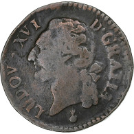 France, Louis XVI, 1/2 Sol, 1786, Metz, Cuivre, TB, Gadoury:349 - 1774-1791 Luis XVI