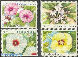 Tokelau Islands 1998 Flowers 4v, Mint NH, Nature - Flowers & Plants - Tokelau