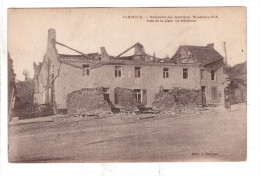 Jamioulx Explosion Des Munitions, Novembre 1918 - Coin De La Place. Le Téléphone - Ham-sur-Heure-Nalinnes