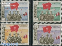 Laos 1961 Pathet-Lao 4v, Mint NH, History - Flags - Laos