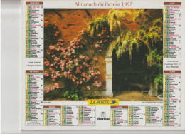 Almanach Du Facteur 1997, Jardin Anglais / Sous-bois à L'automne, OBERTHUR - Formato Grande : 1991-00