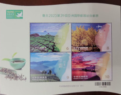 RO) 2023 TAIWAN - CHINA, ASIAN INTERNATIONAL STAMP EXHIBITION TAIPEI 2023,  LANDSCAPE . TREE . TEA, MNH - Other & Unclassified