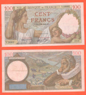 France Francia 100 Francs Franchi 1942 Sully - 100 F 1939-1942 ''Sully''