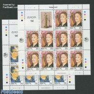 Malta 1996 Europa, Famous Women 2 M/ss, Mint NH, History - Europa (cept) - Women - Non Classificati