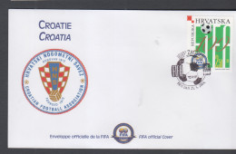 SOCCER - CROATIA   - 2004- FIFA CENTENARY   ILLUSTRATED FDC  - Brieven En Documenten