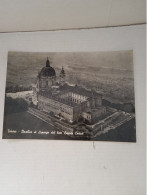 CARTOLINA: TORINO - BASILICA DI SUPERGA DAL LATO LAPIDE CADUTI - VIAGGIATA - F/G - B/N - LEGGI - Églises