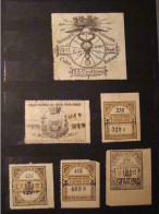 Lot De 6 Colis Postaux De Paris  Dont Le 25c Noir Messagers Nationaux - Used