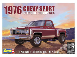 Monogram / Revell - CHEVROLET SPORT STEPSIDE Pickup 4x4 1976 Maquette Réf. 14486 85-4486 Neuf NBO 1/24 - Autos