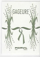 Petite Carte Publicitaire Parfum Gageure Forvil Paris Calendrier 1966 - Pubblicitari