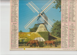 Almanach Du Facteur 1989, Le Moulin Bleu (37), Chevaux / Près De Briançon (05) Jument Et Son Poulain, CARTIER-BRESSON - Tamaño Grande : 1981-90