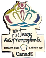 IVeme Jeux De La Francophonie Ottawa Hull Canada 2001_doré Couleurs - Juegos