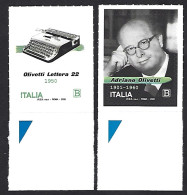 Italia, Italy, Italien, Italie 2020; Macchina Da Scrivere, Typewriter, Lettera 22 E Il Suo Produttore Adriano Olivetti. - Fabbriche E Imprese