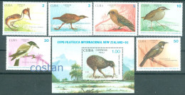 1990 Birds,Kiwi,Kea Parrot,Māori Hen,Tūī,grey Butcherbird,cuba,3406,122,MNH - Pappagalli & Tropicali