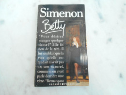 Livre Simenon "Betty " - Auteurs Belges
