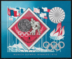 MONGOLIA 1972  ** Summer Olympic Games 1972 - Munich **  MONGOLEI ** MNH  ** Scott: 706   Michel: 755 Bl 31 - Summer 1972: Munich
