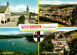 72929795 Attendorn Teilansicht Fliegeraufnahme Biggetalsperre Burg Schnellenberg - Attendorn