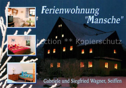 72929740 Seiffen Erzgebirge Ferienwohnung Mansche Nachtaufnahme Kurort Seiffen E - Seiffen