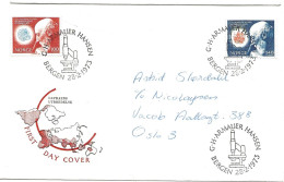 Norge Norway 1973 Centenary Of The Discovery Of The Leprosy Pathogen, Gerhard Henrik Armauer Hansen  Mi 658-679  - FDC - Cartas & Documentos