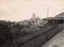 Bellac - Photo Ancienne Originale - Vue Sur Le Village Et L'église - 8,5x11,5 Cm - Bellac