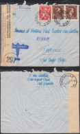 Congo Belge 1945 - Lettre Par Avion De Bruxelles à Destination Thysville-Bas Congo Belge. Censurée... (EB) DC-12466 - Oblitérés