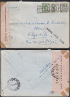 Belgique 1945 - Lettre De Bruxelles Vers Thysville-Bas Congo Belge. Censurée+ Griffe Censure.RARE¡¡ (EB) DC-12467 - Oblitérés