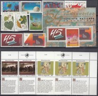 UNO WIEN Jahrgang 1990, Postfrisch **, Komplett 98-109 - Unused Stamps
