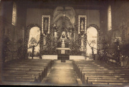 Sarthe, Brulon, Interieur De L Eglise, Decor De Fetes Religieuses - Brulon