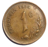 RHODESIA - 1 CENT , 1976 - KM 10 , Agouz - Rhodesië