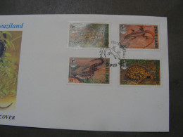 Reptilien FDC 1992 - Swaziland (1968-...)