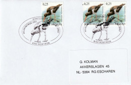 België 2002, Letter Sent To Netherland, Birds - Storia Postale