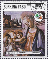 BURKINA FASO - Vierge à L'enfant Et Deux Anges De Botticelli - Religione