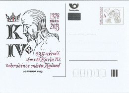 CDV C Czech Republic Charles IV. Anniversary 2013 - Cartes Postales