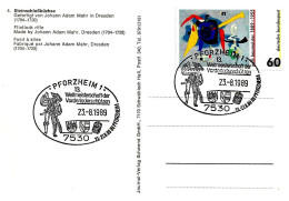 GERMANIA GERMANY - 1989 PFORZHEIM Campionato Mondo TIRO CON AVANCARICA Su Cartolina Illustrata Fucile - 7161 - Tiro (armi)